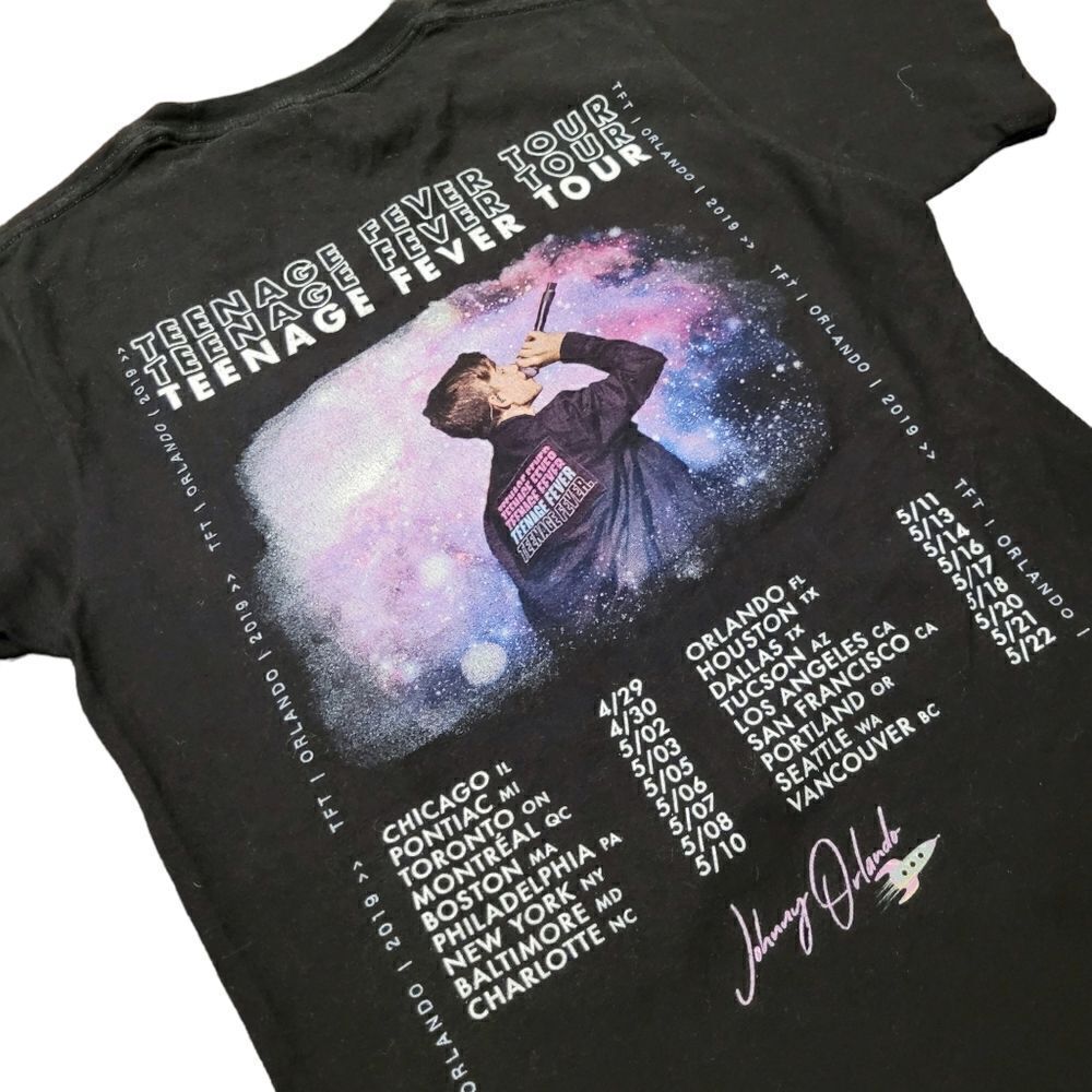 2019 Johnny Orlando TeenageΒ FeverβTourβtopβteeβtshirt